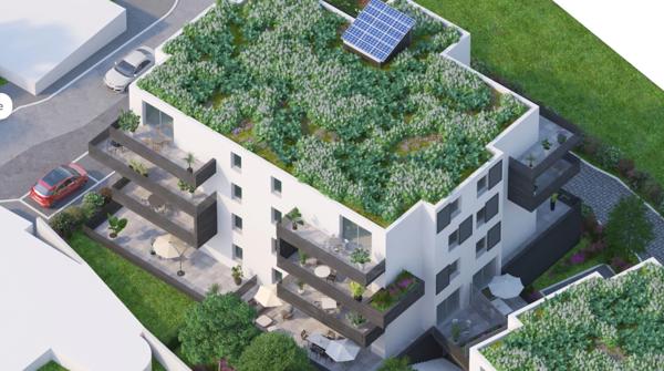 Appartement à vendre 2 pièces MONT SAINT MARTIN (54) Appt - 71m² - Terrasse 46m²