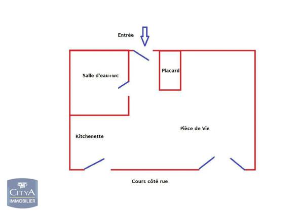 Appartement à vendre 1 pièce 19.09m²