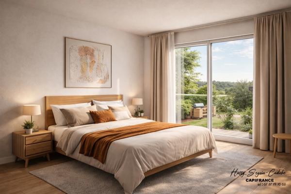 T4 86 m² + jardin 91 m² – 3 chambres – Terrasse – Parking