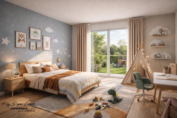 T4 86 m² + jardin 91 m² – 3 chambres – Terrasse – Parking