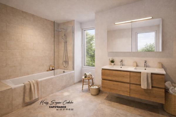 T4 86 m² + jardin 91 m² – 3 chambres – Terrasse – Parking