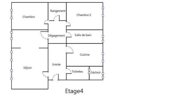 Appartement 3 pièces                                        - 44300 Nantes - Boulevard des Poilus Réf : 11938