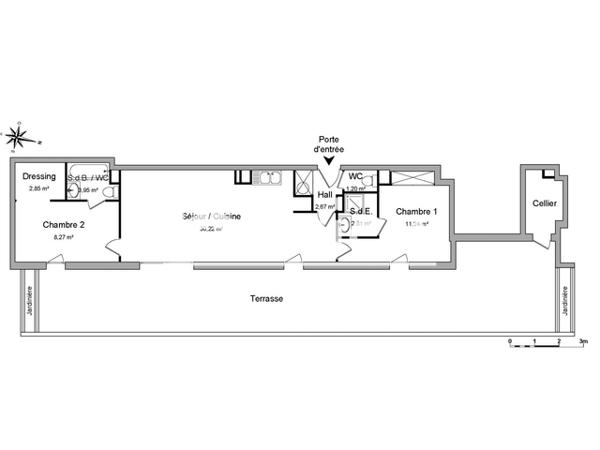Location Appartement 3 pièces 63.21 m² - 14 AVENUE GENERAL CARMILLE La Seyne Sur Mer 83500
