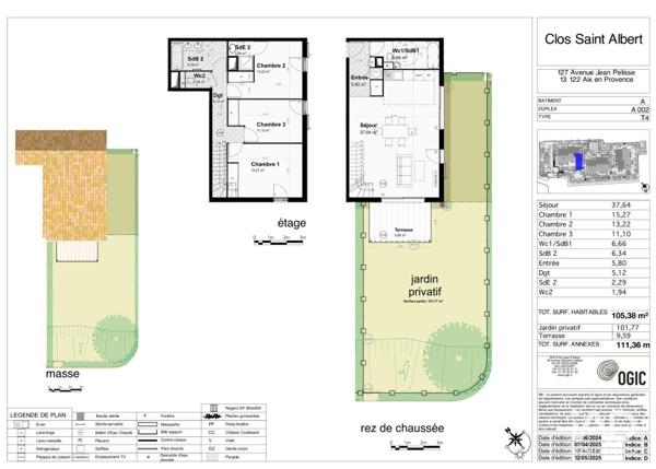 Appartement à vendre 4 pièces 105 m² Aix-en-Provence