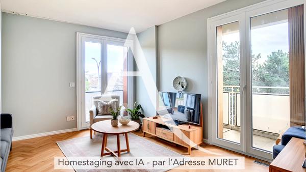 Appartement traversant Muret 3 pièce(s) avec cave et 3 balcons