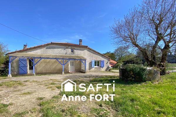 Maison de campagne d'environ 100 m2, salon-séjour, cuisine, 2 chambres