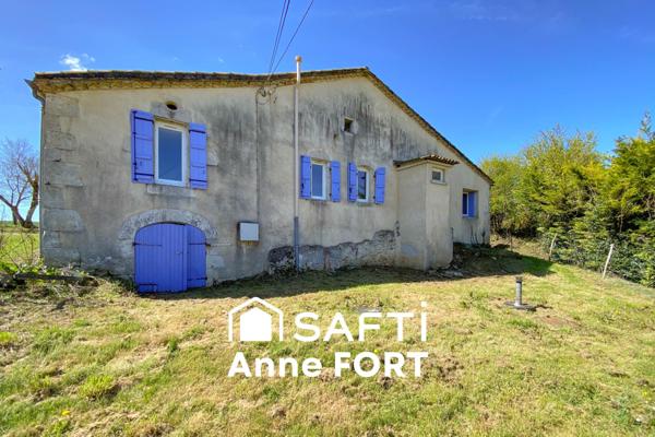 Maison de campagne d'environ 100 m2, salon-séjour, cuisine, 2 chambres