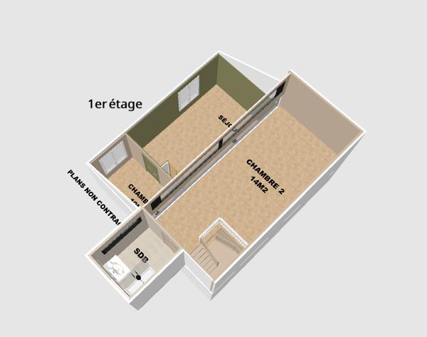 Appartement
         3 pièces
        - 60 m² Exclusivité 210 000 € *