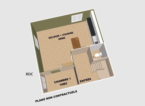 Appartement
         3 pièces
        - 60 m² Exclusivité 210 000 € *