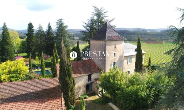 Vivez le charme d’un manoir du XVIe siècle : 350 m² d’élégance nichés dans un parc arboré avec piscine et maison d’amis, CAHORS