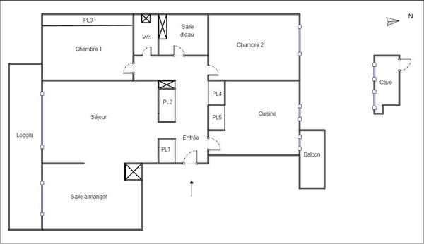 Appartement
         3 pièces
        - 81 m² Exclusivité 180 000 € *