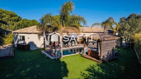 Villa de plain pied, 163m² avec piscine