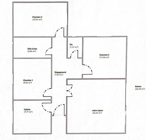 Appartement à vendre 4 pièces 75 m² Toulon
