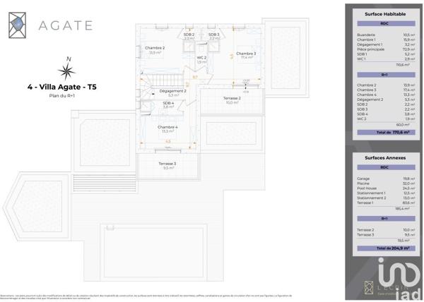 Maison à vendre 5 pièces 170 m² Le Lavandou