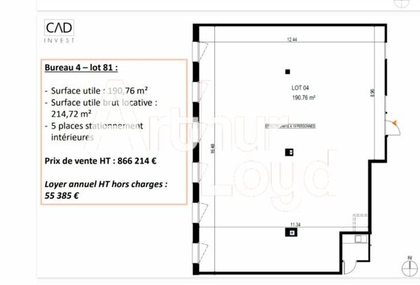 A LOUER ET A VENDRE- BUREAUX NEUFS PARC DES GLAISINS
