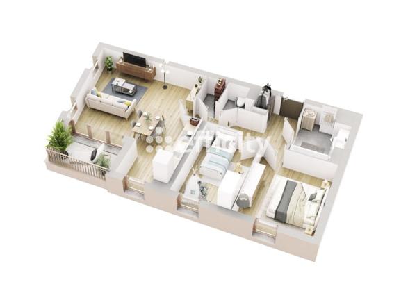 Appartement 3 pièces - 66 m²