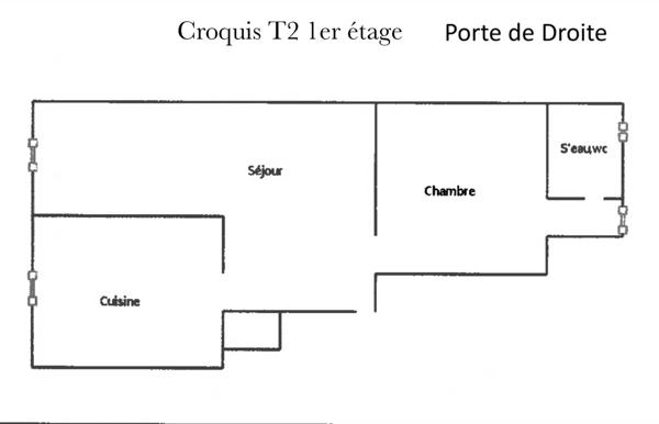 BORDEAUX/Quartier St SEURIN/ grand T2
