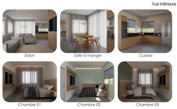 Maison duplex jumelée à vendre 4 pièces REMIRE MONTJOLY (973) à partir de 399 000 €