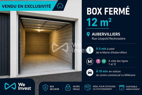 Box fermeé à vendre