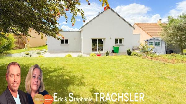 Pavillon contemporain de plain-pied – 3 chambres – garage - La Milesse
