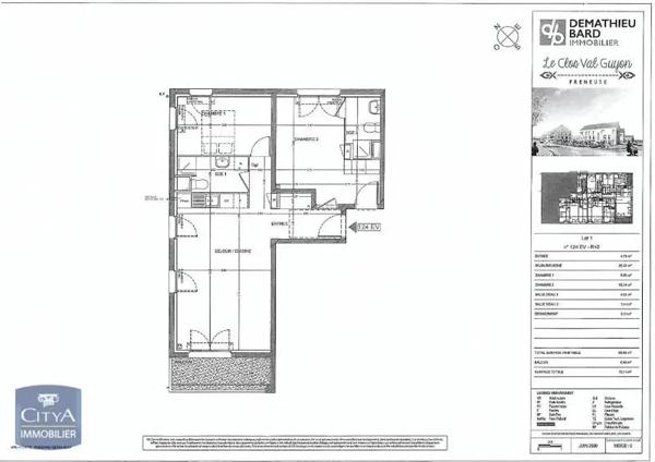 Appartement à louer 3 pièces 65.64m²