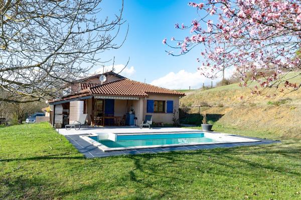 Maison avec vue Pyrénées et piscine