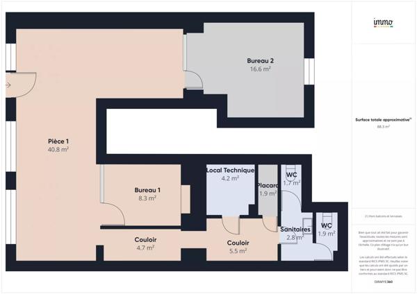 🏢 À Vendre – Local Commercial 88 m²