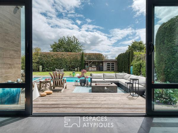 Maison d’architecte contemporaine avec piscine