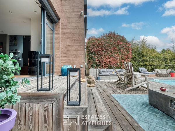 Maison d’architecte contemporaine avec piscine