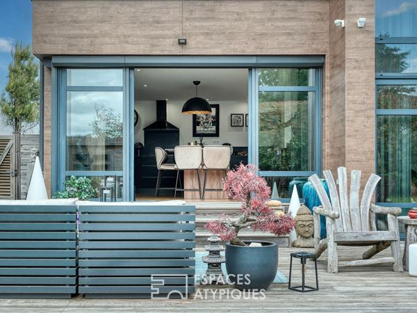 Maison d’architecte contemporaine avec piscine