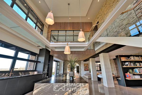 Relecture contemporaine d’une bergerie avec vue entre Uzès et Cévennes