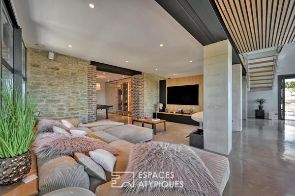 Relecture contemporaine d’une bergerie avec vue entre Uzès et Cévennes