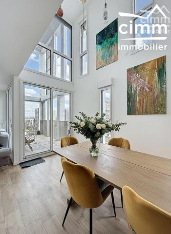 NOUVEAUTÉ et EXCLUSIVITE CIMM – Rennes, quartier Poterie : Magnifique Duplex au Dernier Étage avec Terrasses
