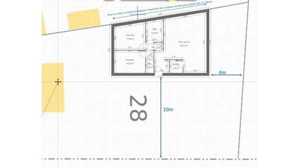 Terrain de 355 m2
