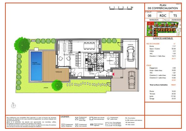 Villa contemporaine avec piscine - Description détaillée - Cinq Cantons / Chiberta Anglet