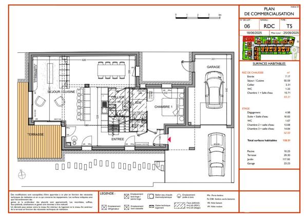 Villa contemporaine avec piscine - Description détaillée - Cinq Cantons / Chiberta Anglet