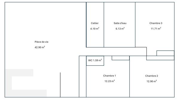 BAZAS - MAISON PLAIN PIED - 3 CHAMBRES - SANS TRAVAUX