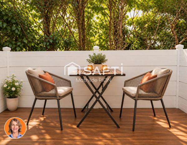 Robertsau: appartement chaleureux dans un écrin de verdure