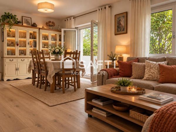 Robertsau: appartement chaleureux dans un écrin de verdure