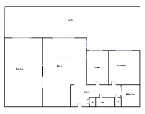 Appartement de 61 m²