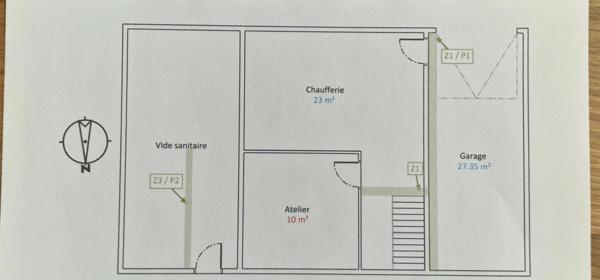 A vendre Bretagne-Finistère sud-Tréboul-Maison-sous-sol-garage-jardin