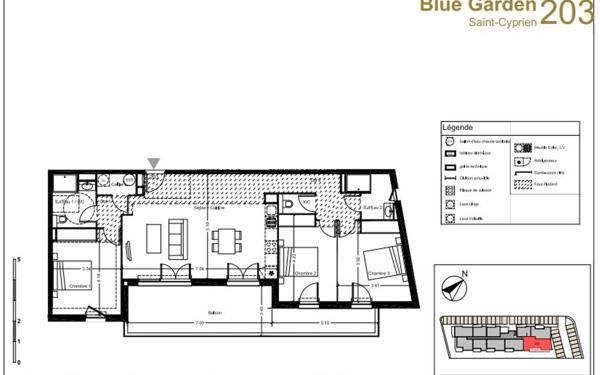 Appartement à vendre    3 pièces • 95,60 m2 Saint-Cyprien