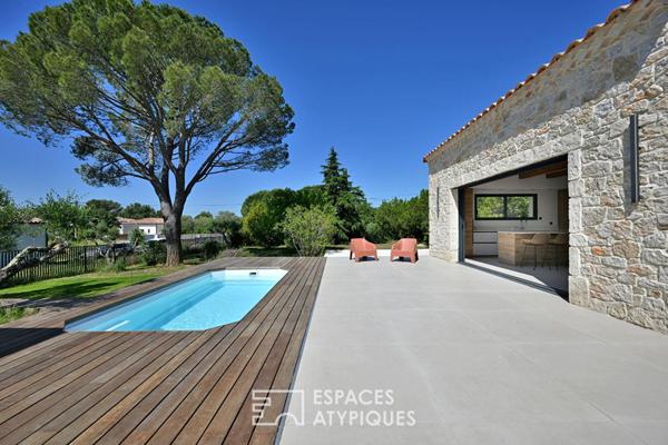 Maison contemporaine avec piscine proche Uzès