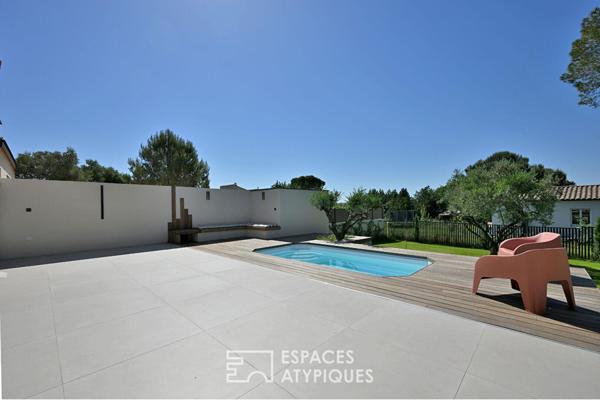 Maison contemporaine avec piscine proche Uzès