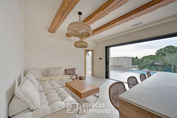 Maison contemporaine avec piscine proche Uzès