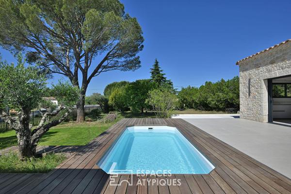 Maison contemporaine avec piscine proche Uzès