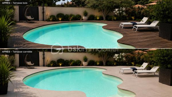 SAINT-BRÈS – VILLA FAMILIALE DE 195 M² – PISCINE – DOUBLE GARAGE

À seulement 5 minutes de Baillargues et à proximité immédiate de Montpellier, découvrez cette superbe villa contemporaine de 195 m² offrant un cadre de vie privilégié où volumes généreux, luminosité et prestations de qualité se conjuguent à la perfection.

Implantée sur un terrain paysagé d'environ 800 m², cette propriété séduit dès les premiers instants par ses espaces de vie remarquablement pensés pour le confort de toute la famille.

Le rez-de-chaussée s'articule autour d'une magnifique pièce de vie de plus de 75 m², baignée de lumière grâce à ses larges ouvertures. Cet espace convivial accueille un vaste salon, une salle à manger ainsi qu'une élégante cuisine ouverte entièrement équipée, idéale pour recevoir et partager des moments privilégiés.

Toujours de plain-pied, la maison dispose de deux chambres confortables, d'un bureau-bibliothèque, d'une salle d'eau, d'un WC indépendant ainsi que d'une buanderie parfaitement aménagée.

À l'étage, un superbe espace ouvert offre de nombreuses possibilités d'aménagement selon vos envies : bureau de télétravail, bibliothèque, salon privé, espace détente ou salle de jeux. Véritable pièce de vie supplémentaire, il apporte caractère et modularité à l'ensemble.

Cet espace dessert deux magnifiques suites. La première  bénéficie de sa propre salle d'eau. La seconde constitue une véritable suite parentale avec dressing sur mesure et salle de bains raffinée équipée d'une douche à l'italienne, d'une baignoire et de toilettes privatives.

À l'extérieur, tout est réuni pour profiter pleinement des beaux jours. Le jardin soigneusement aménagé accueille une belle piscine, un espace pool house et plusieurs espaces de détente propices aux moments de convivialité en famille ou entre amis.

Une pièce annexe indépendante complète ce bien rare. Elle pourra aisément accueillir un bureau professionnel, une activité libérale, un atelier créatif, une salle de sport ou tout autre projet nécessitant un espace dédié.

Les prestations sont à la hauteur des lieux : double garage, baies vitrées aluminium, matériaux de qualité et excellente performance énergétique avec un classement DPE B. Climatisation gainée suites et salon RDC

Située dans un environnement résidentiel calme et recherché, à proximité des écoles, commerces, services et principaux axes de communication, cette propriété offre un équilibre idéal entre sérénité, confort moderne et accessibilité.

Une villa aux volumes rares, pensée pour répondre aux attentes des familles d'aujourd'hui et aux nouveaux modes de vie, où chacun trouvera naturellement sa place. Travaux à prévoir pour la plage de Piscine.

J'utilise l'Intelligence Artificielle pour vous proposer des projections d'aménagement.

À découvrir sans tarder.