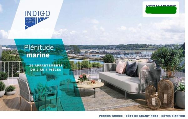 Vente Appartement P4 vue mer avec roof top neuf Perros-guirec   