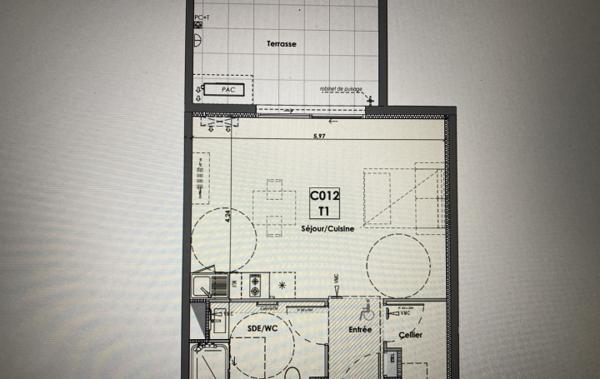 Vente Appartement P2 Terrasse Beziers   
