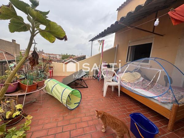 Immeuble 180m2 , 4 appartements dont un duplex avec terrasse